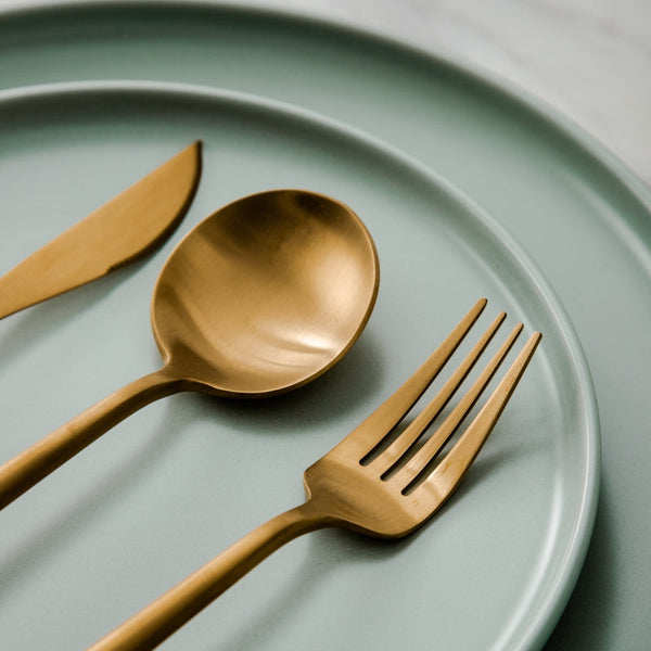 Luxe Roestvrijstalen Bestekset – Goudkleurig Design | 24-delig / 48-delig