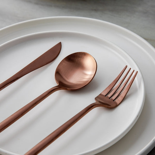 Luxe Roestvrijstalen Bestekset – Goudkleurig Design | 24-delig / 48-delig