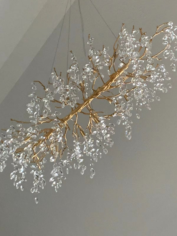 Elegante Takkenkroonluchter Plafondlamp – Moderne Kristallen Hanglamp