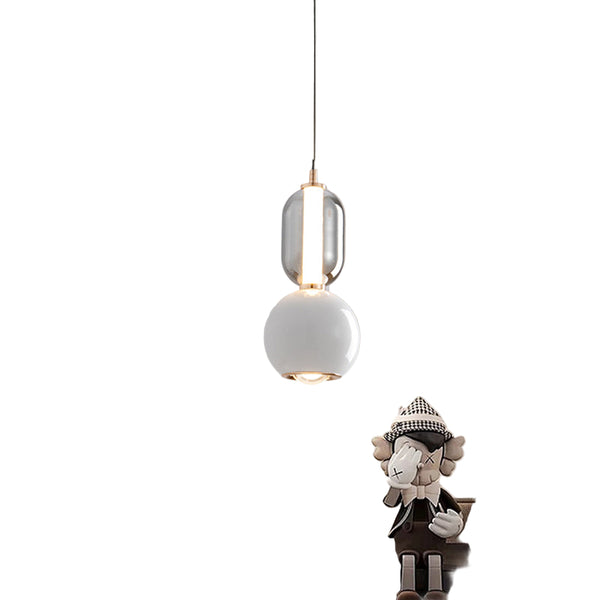 Scandinavische Creatieve IJzer & Glas Hanglamp – Moderne Minimalistische Plafondlamp voor Slaapkamer & Eetkamer