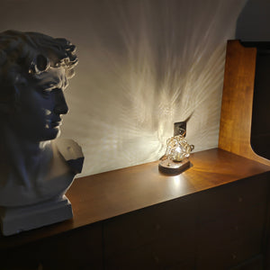 Frostleuchten Glas Tafellamp – Elegante IJsachtige Vormgeving voor Moderne Interieurs