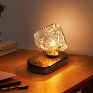 Frostleuchten Glas Tafellamp – Elegante IJsachtige Vormgeving voor Moderne Interieurs