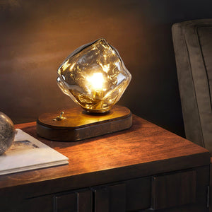 Frostleuchten Glas Tafellamp – Elegante IJsachtige Vormgeving voor Moderne Interieurs