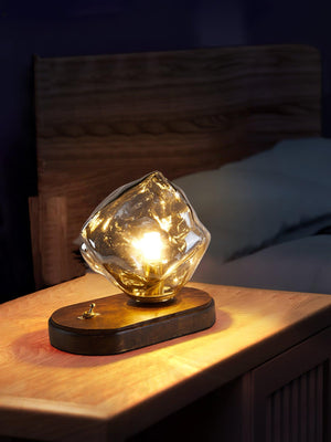Frostleuchten Glas Tafellamp – Elegante IJsachtige Vormgeving voor Moderne Interieurs
