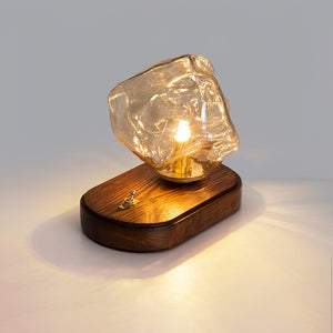 Frostleuchten Glas Tafellamp – Elegante IJsachtige Vormgeving voor Moderne Interieurs