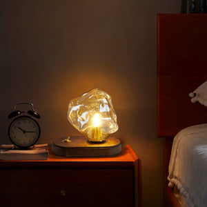 Frostleuchten Glas Tafellamp – Elegante IJsachtige Vormgeving voor Moderne Interieurs