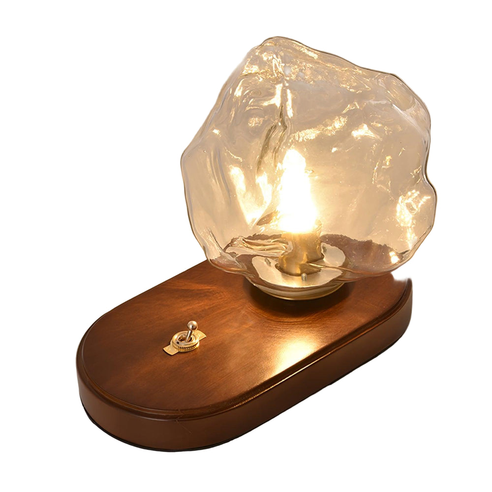 Frostleuchten Glas Tafellamp – Elegante IJsachtige Vormgeving voor Moderne Interieurs