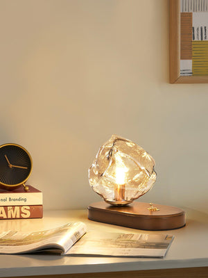 Frostleuchten Glas Tafellamp – Elegante IJsachtige Vormgeving voor Moderne Interieurs