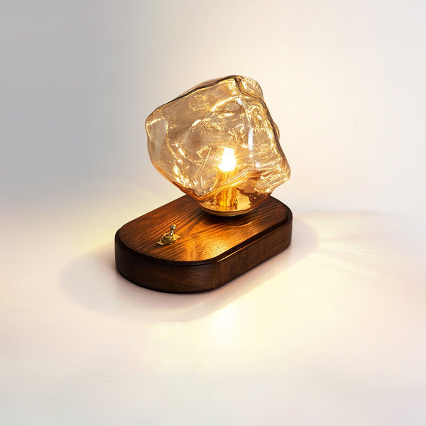 Frostleuchten Glas Tafellamp – Elegante IJsachtige Vormgeving voor Moderne Interieurs