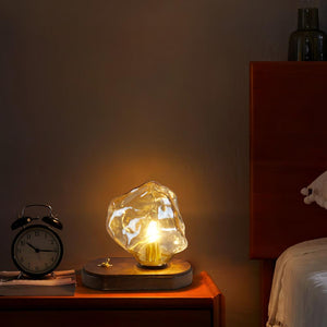 Frostleuchten Glas Tafellamp – Elegante IJsachtige Vormgeving voor Moderne Interieurs