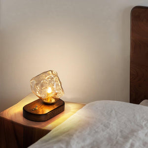 Frostleuchten Glas Tafellamp – Elegante IJsachtige Vormgeving voor Moderne Interieurs