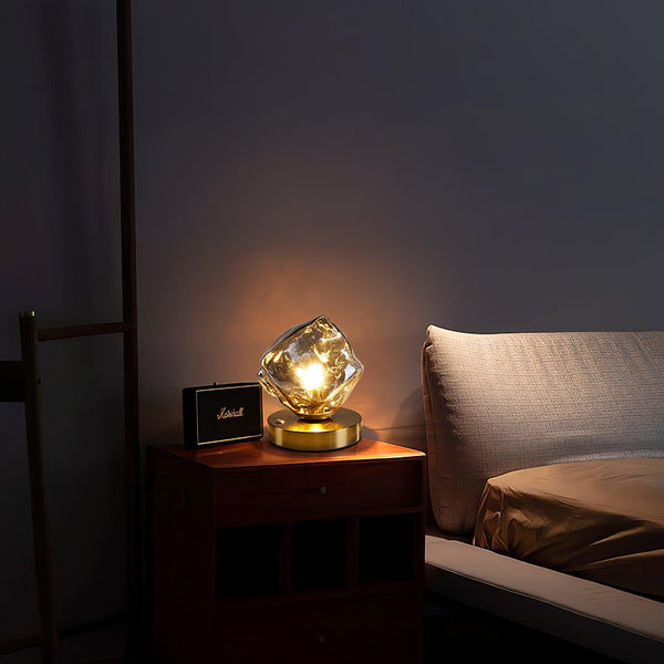 Frostleuchten Glas Tafellamp – Elegante IJsachtige Vormgeving voor Moderne Interieurs