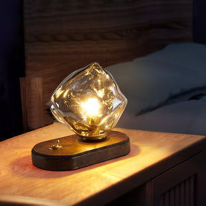 Frostleuchten Glas Tafellamp – Elegante IJsachtige Vormgeving voor Moderne Interieurs
