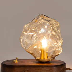 Frostleuchten Glas Tafellamp – Elegante IJsachtige Vormgeving voor Moderne Interieurs