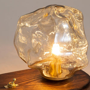 Frostleuchten Glas Tafellamp – Elegante IJsachtige Vormgeving voor Moderne Interieurs