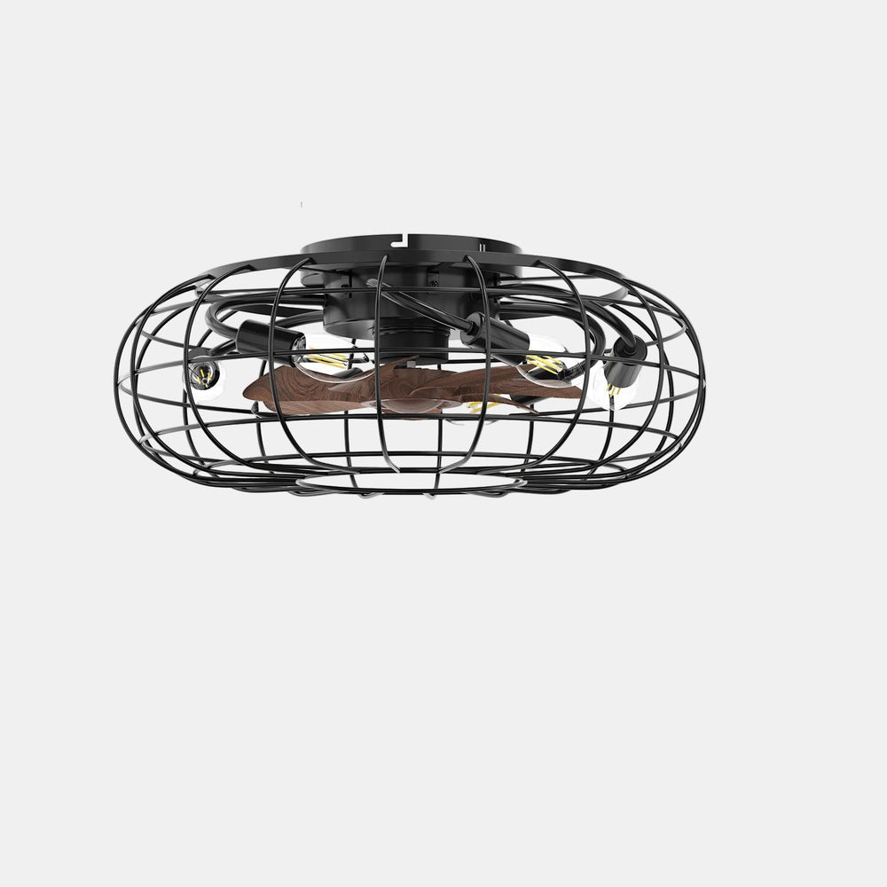 Industriële Plafondventilator met Afstandsbediening en Verlichting Stijlvol & Stil voor Thuiscomfort