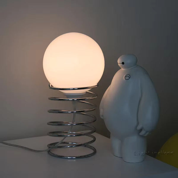 Bauhaus Stijl Tafellamp met Mat Glas – Moderne Chroomvoet