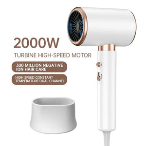 Professionele 2400W Föhn met Ionentechnologie – Snel Drogen & Pluisvrij Haar