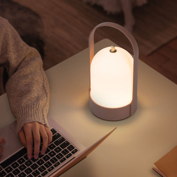 LumoLantaarn: Moderne Draadloze Lantaarnlamp met Warm, Dimbaar LED-licht voor Woondecoratie