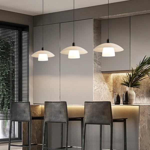 Minimalistische Japanse Hanglamp – Warm LED-licht voor Moderne Interieurs