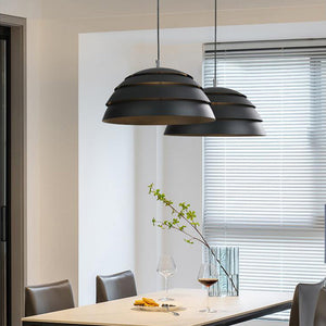 Moderne Koepel Hanglamp | Grijs 39 cm | IJzer & Aluminium LED Hanglamp