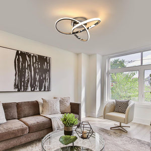 Moderne Plafondlamp met Bloemmotief  Elegante Verlichting voor Huisinterieurs