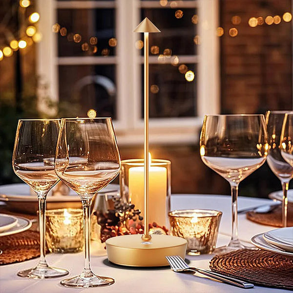 Draadloze LED Tafellamp  Minimalistisch Boogontwerp voor Modern Huis