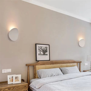 Wandlamp Gebogen Design | Moderne Minimalistische Aluminium Wandlamp in Zwart, Wit of Goud