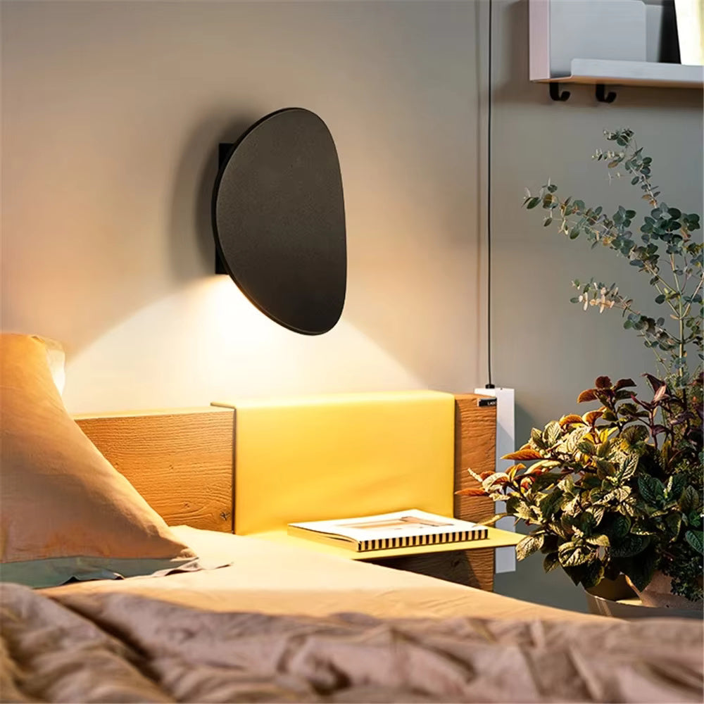 Wandlamp Gebogen Design | Moderne Minimalistische Aluminium Wandlamp in Zwart, Wit of Goud