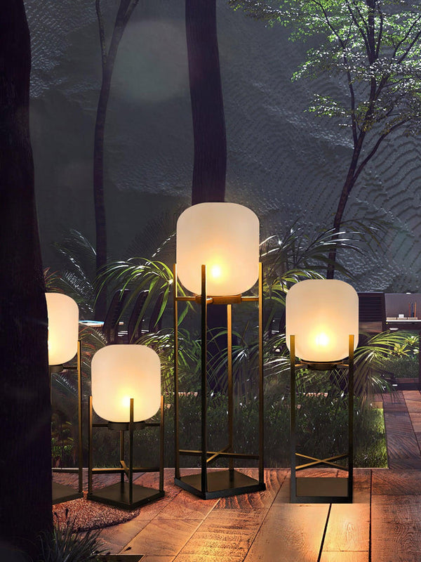 Moderne Buitenlamp van RVS & Glas – Waterdicht IP65, LED Tuinlamp met Certificering