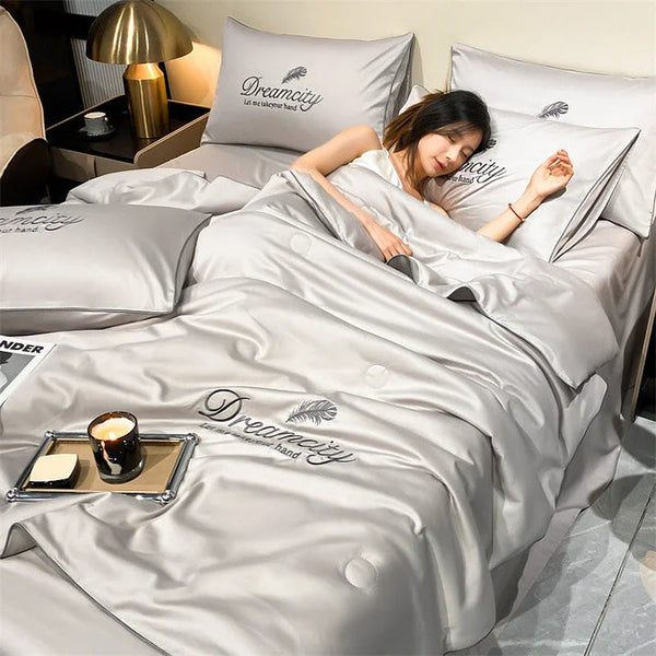 Lichtgewicht Ademend Dekbed met Temperatuurregeling voor Optimale Slaapcomfort