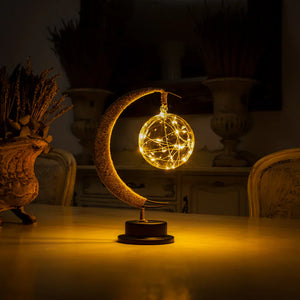 Lunar Bloesem Maanlamp – LED Nachtlampje met Fijne Bloemen voor Gezellige Sfeerverlichting
