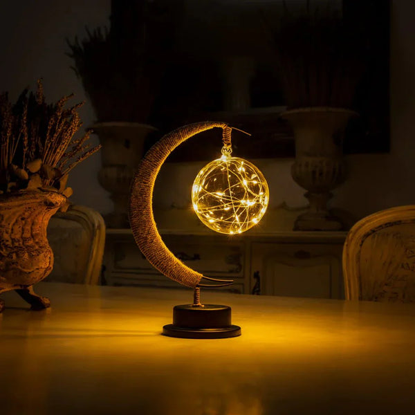 Maan Geïnspireerde LED Tafellamp met Touch – Sfeervolle Woondecoratie voor Slaapkamer & Woonkamer