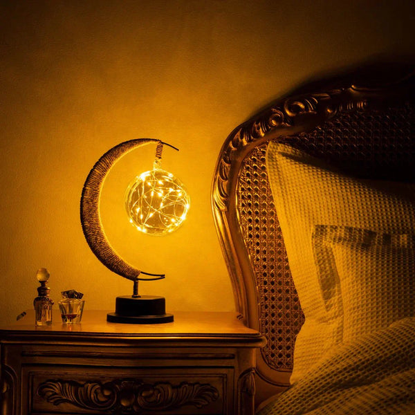Maan Geïnspireerde LED Tafellamp met Touch – Sfeervolle Woondecoratie voor Slaapkamer & Woonkamer