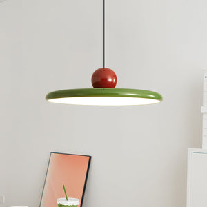Elegante Rode Hanglamp 30 cm Metaal voor Eetkamer – Verstelbare LED Verlichting