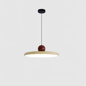 Elegante Rode Hanglamp 30 cm Metaal voor Eetkamer – Verstelbare LED Verlichting