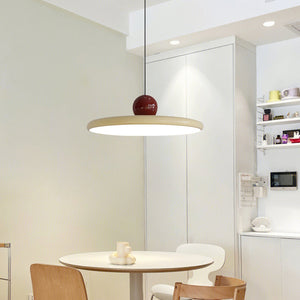Elegante Rode Hanglamp 30 cm Metaal voor Eetkamer – Verstelbare LED Verlichting