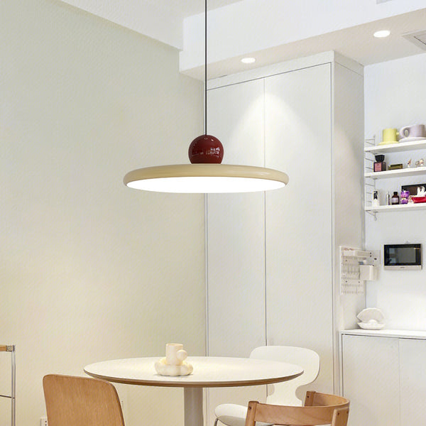 Elegante Rode Hanglamp 30 cm Metaal voor Eetkamer – Verstelbare LED Verlichting