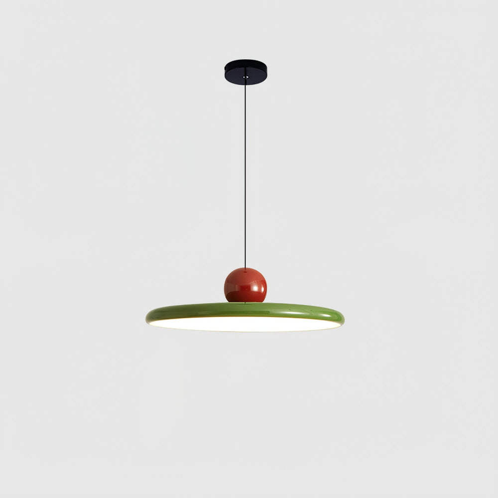 Elegante Rode Hanglamp 30 cm Metaal voor Eetkamer – Verstelbare LED Verlichting