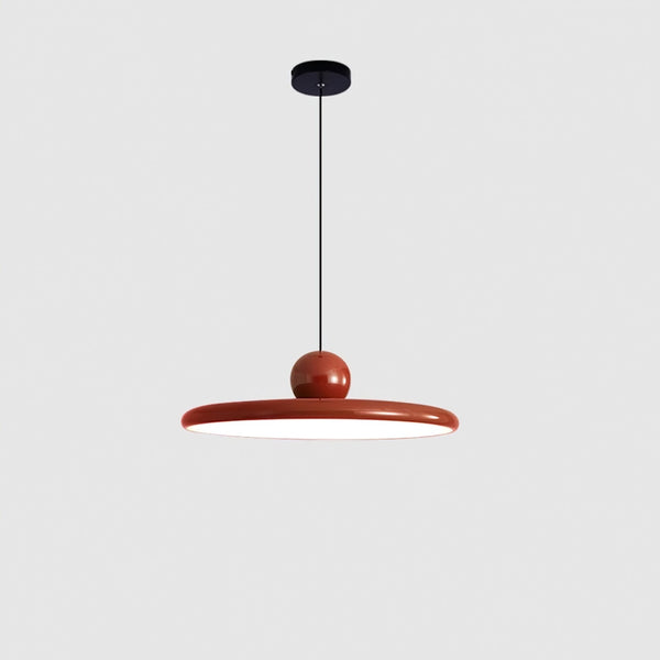 Elegante Rode Hanglamp 30 cm Metaal voor Eetkamer – Verstelbare LED Verlichting