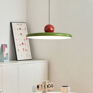 Elegante Rode Hanglamp 30 cm Metaal voor Eetkamer – Verstelbare LED Verlichting