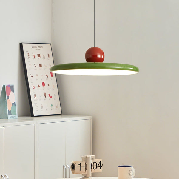 Elegante Rode Hanglamp 30 cm Metaal voor Eetkamer – Verstelbare LED Verlichting