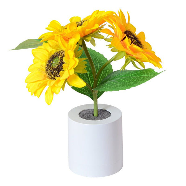 Sprankelende Zonnebloem LED Tafellamp – Gezellige Sfeerverlichting & Woondecoratie
