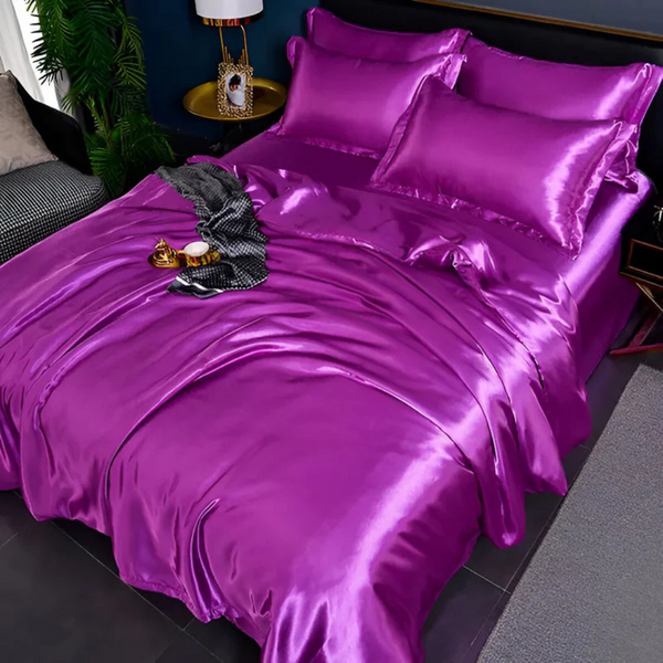 Luxe Zijdeachtig Bedtextiel  Ademend, Zacht & Elegant voor Slaapkamer Comfort