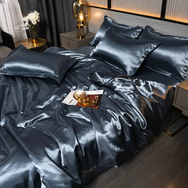 Luxe Zijdeachtig Bedtextiel  Ademend, Zacht & Elegant voor Slaapkamer Comfort
