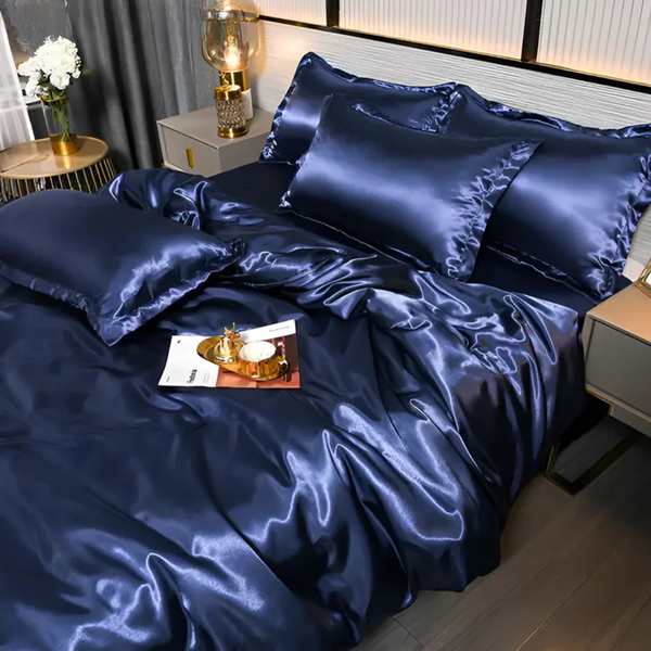 Luxe Zijdeachtig Bedtextiel  Ademend, Zacht & Elegant voor Slaapkamer Comfort