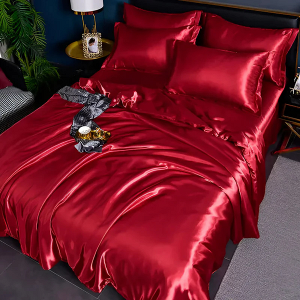 Luxe Zijdeachtig Bedtextiel  Ademend, Zacht & Elegant voor Slaapkamer Comfort