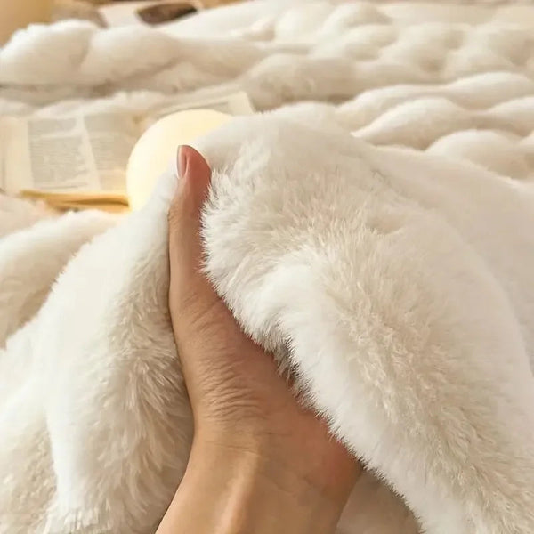 Luxe Winterdeken voor Bed & Bank – Dubbelzijdig Zachte Faux Fur