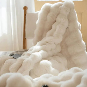 Luxe Winterdeken voor Bed & Bank – Dubbelzijdig Zachte Faux Fur