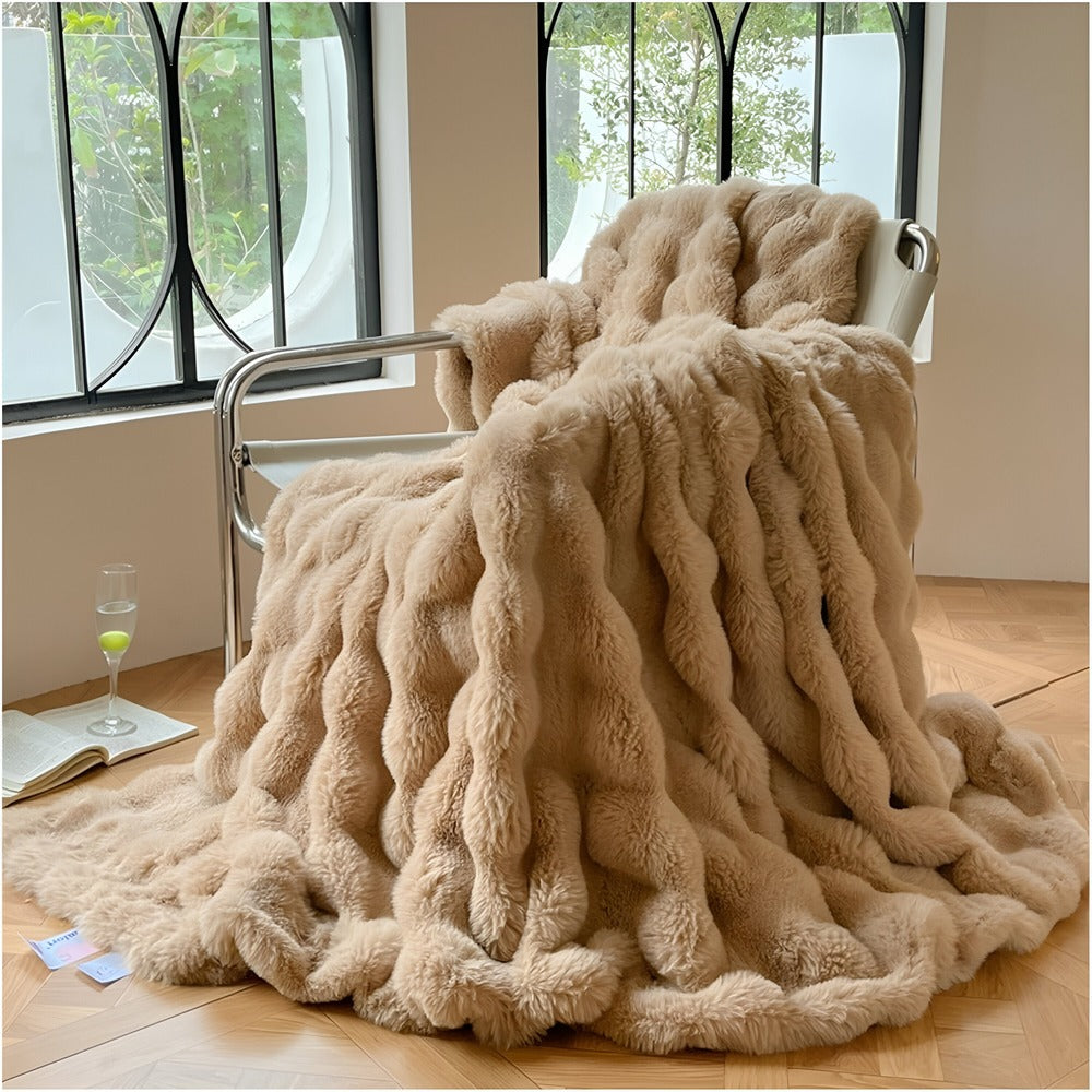 Gezellige Fluffy Fleece Deken – Zacht, Warm en Stijlvolle Sierdeken